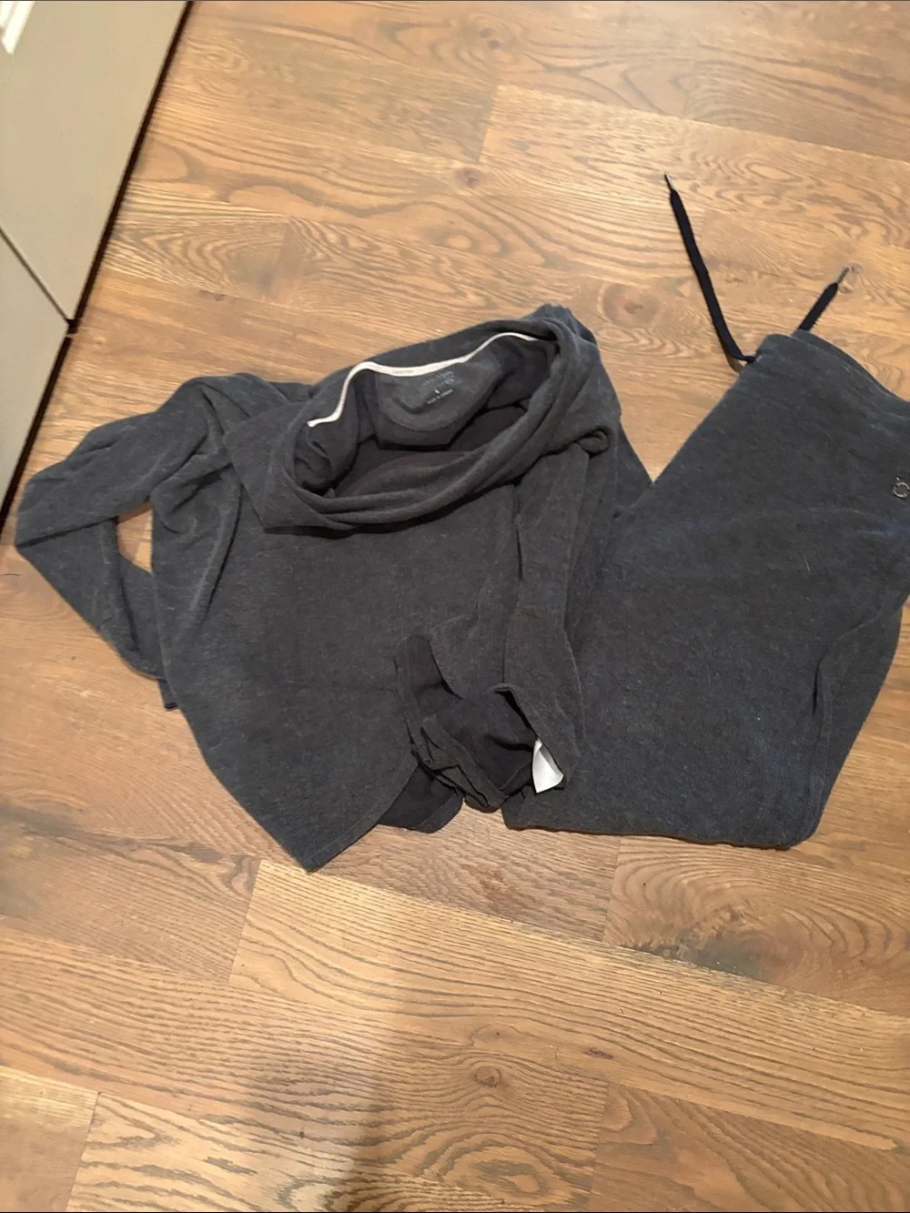 Calvin Klein Dark Gray Fleece Jacket - Soft Interior